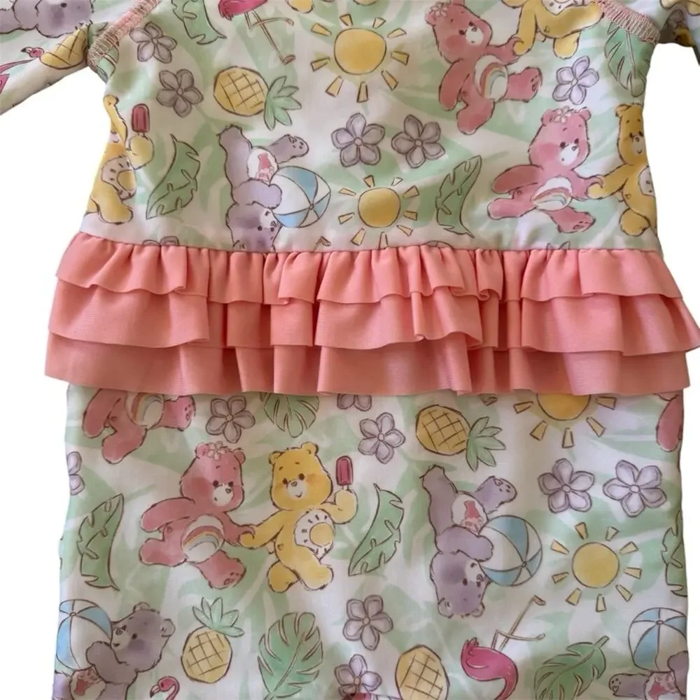 Care Bears One Piece Long Sleeves Swimsuit UPF 50+ Size 6/9 Months